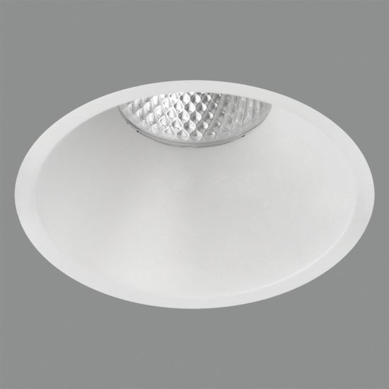 Spot fix LED incastrat Kidal, 10cm, alb, rotund, IP20 - ACB Iluminacion