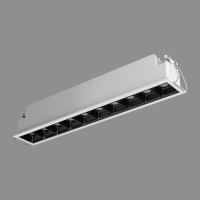 Spot fix LED incastrat ACB Tango, 20W, alb-negru, dreptunghi, IP20 - ACB Iluminacion