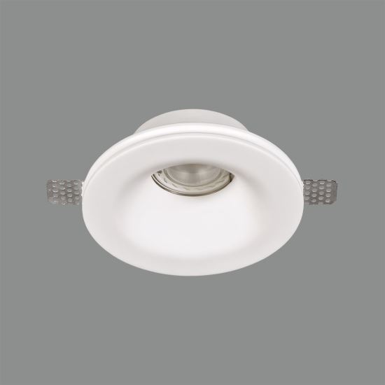 Spot fix incastrat Gamma, 1xGU10, alb, rotund, IP20 - ACB Iluminacion