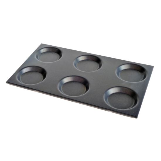 Tava GN cu forme rotunde pentru oua si omlete - Errepan
