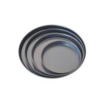 Tava rotunda din otel albastru pentru chec si pizza- Errepan