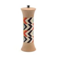 Rasnita din lemn cu decoratiune printata UV, pentru piper 20cm Fantasia - Bisetti
