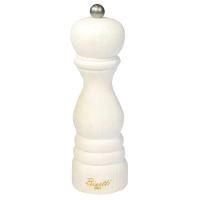 Rasnita din lemn pentru sare 19cm Vintage alba - Bisetti
