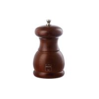 Rasnita din lemn de brad natural in culoarea nucului pentru piper 11.5cm Portofino - Bisetti