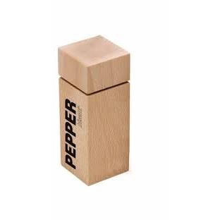 Rasnita din lemn natural pentru piper 12.5cm Cortina - Bisetti
