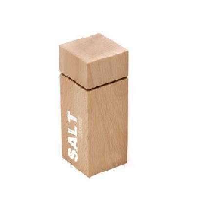 Rasnita din lemn natural pentru sare 12.5cm Cortina - Bisetti