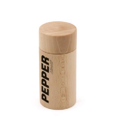 Rasnita din lemn natural pentru piper 12.5cm Cortina - Bisetti