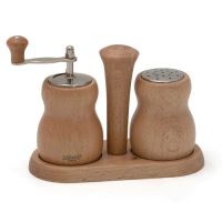 Set rasnita din lemn pentru sare si piper 10 cm Cuneo - Bisetti