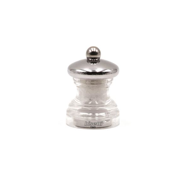 Rasnita din acril, cap cromat pentru sare 6.5 cm Elba - Bisetti