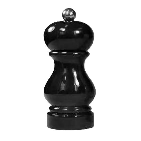 Rasnita neagra din lemn pentru sare 13 cm Sorrento - Bisetti