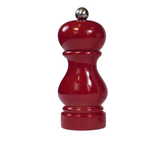 Rasnita rosie din lemn pentru piper 13 cm Sorrento - Bisetti