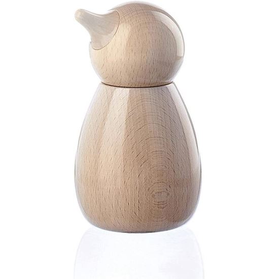 Rasnita alba "Happy Feet" din lemn 13 cm Icons- Bisetti
