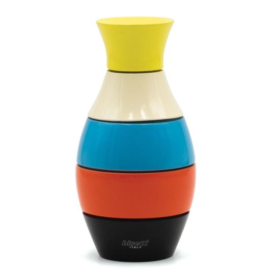 Rasnita din lemn in forma de vaza pentru sare si piper 16 cm  - Bisetti