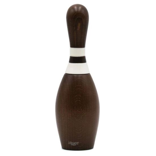 Rasnita in cluloarea nucului din lemn in forma de popica pentru sare si piper 23 cm  - Bisetti