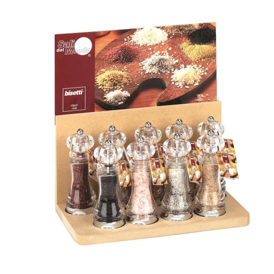 Set 9 rasnite cu sare pe suport - Bisetti