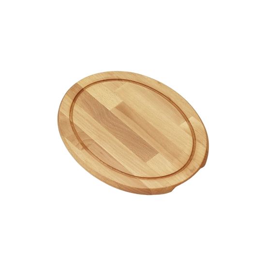 Blat tocator oval din lemn 34 x 26 x 2 cm - Bisetti