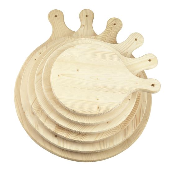Paleta/blat tocator din lem de pin pentru pizza - Bisetti