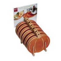 Set 12 buc. blat tocator din lemn in forma de dovleac - Bisetti
