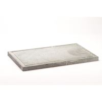 Piatra dreptunghiulara mare pentru gatit 25 x 40 cm - Bisetti