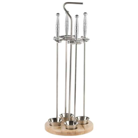 Suport medieval din inox pentru frigarui - Louis Tellier