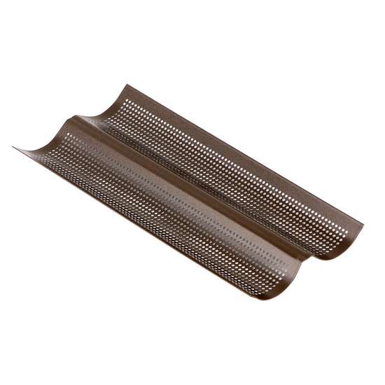 Tava perforata non-stick pentru 2 baghete - Louis Tellier