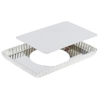 Forma dreptunghiulara cu fund detasabil pentru tarta 290/275x200/190x25 mm - Louis Tellier