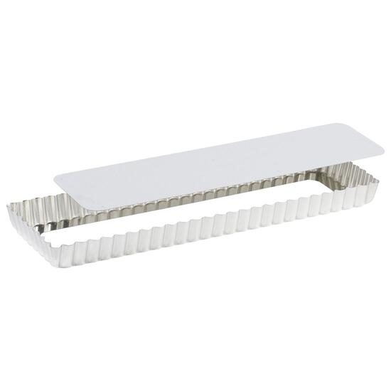 Forma dreptunghiulara cu fund detasabil pentru tarta 350/340x110/100x25 mm - Louis Tellier