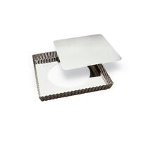 Forma patrata cu fund detasabil pentru tarta 230/220x25 mm - Louis Tellier