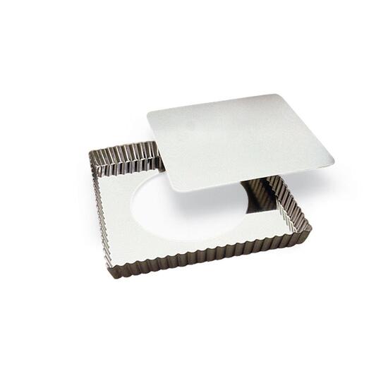 Forma patrata cu fund detasabil pentru tarta 230/220x25 mm - Louis Tellier