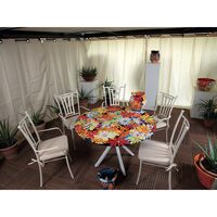 Set masa rotunda din piatra de lava + scaune LUX 203 - Domiziani