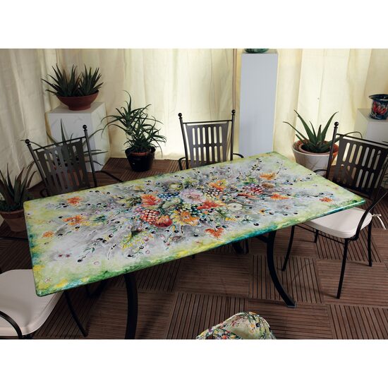 Set masa dreptunghiulara din piatra de lava + scaune LUX 207 - Domiziani