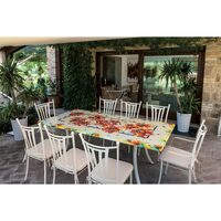 Set masa dreptunghiulara din piatra de lava + scaune LUX 631 - Domiziani