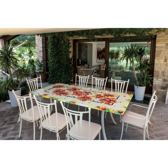 Set masa dreptunghiulara din piatra de lava + scaune LUX 631 - Domiziani