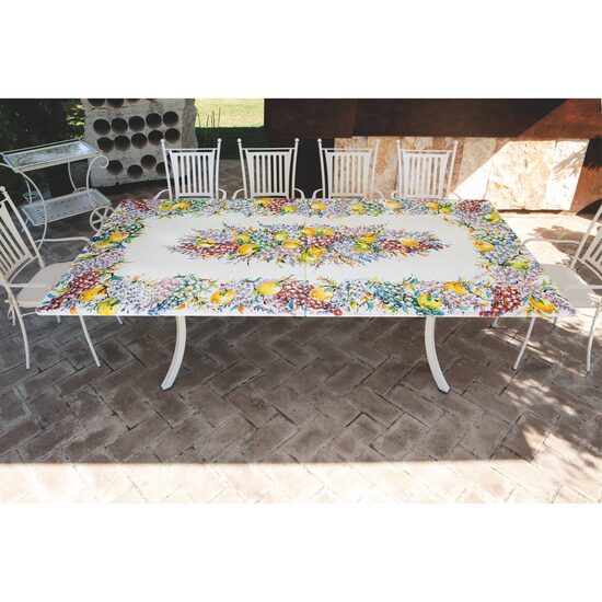 Set masa dreptunghiulara din piatra de lava + scaune LUX 632 - Domiziani