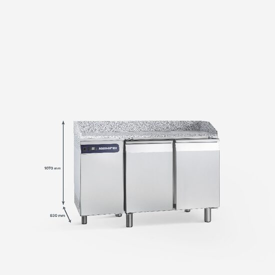 Masa refrigerare cu blat, doua usi 377 litri - Samaref