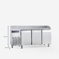Masa refrigerare cu blat, 3 usi 609 litri - Samaref
