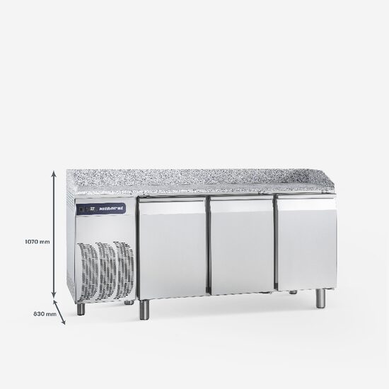 Masa refrigerare cu blat, 3 usi 609 litri - Samaref
