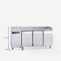 Masa refrigerare cu blat, 3 usi 586 litri - Samaref