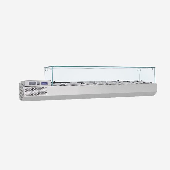 Vitrina ingrediente pizza 66 litri - Samaref