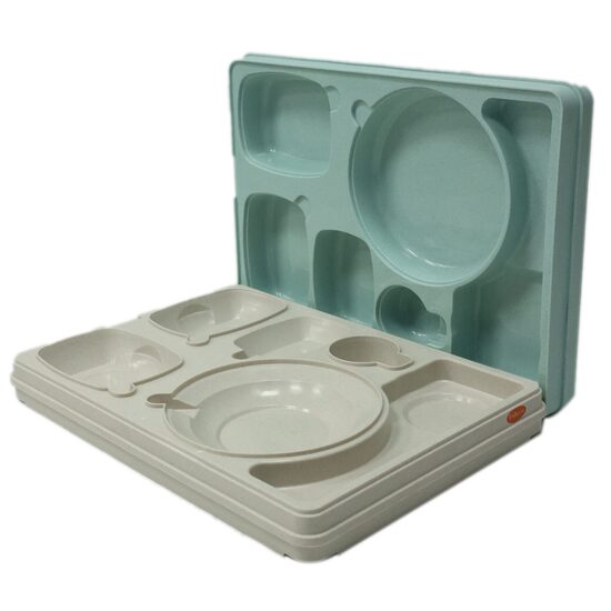 Cutie thermo pentru vesela si tacamuri cu 6 compartimente + incuietoare