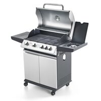 Gratar pe gaz cu 3 arzatoare din inox