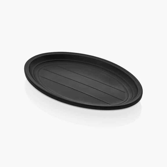 Farfure ovala neagra