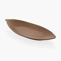 Farfurie in forma de frunza milky coffee