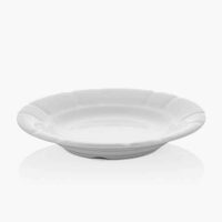 Farfurie rotunda adanca din portelan alb Classic