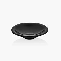 Farfurie adanca neagra din portelan Soft