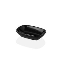 Bol oval negru din portelan International