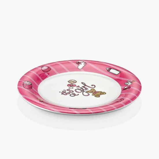 Farfurie pentru copii Pink Baby