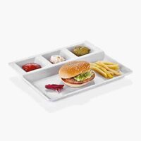 Platou servire cu 4 compartimente Burger