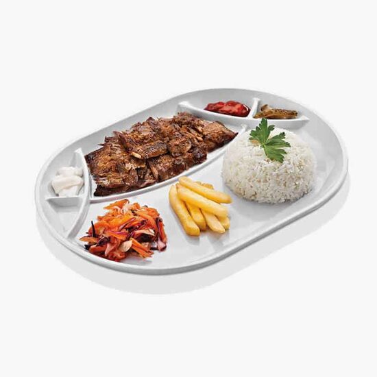 Platou servire cu 6 compartimente Kebap