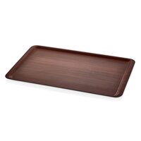 Tava servire non-slip cu aspect de lemn